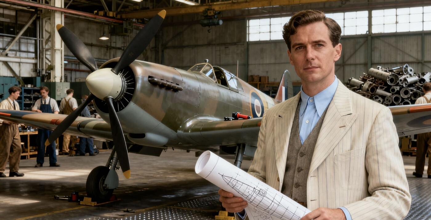 盛世勋华——号角文化勋章邮票专场拍卖第289期 英国1995年“米切尔（喷火战斗机总设计师）诞辰百年”纪念币封，币面为米切尔头像，由英国皇家铸币厂（Royal Mint）铸造； 邮票包含英国女王头像的1便士邮票，及一枚印有米切尔肖像与喷火式战斗机设计图的纪念邮票，编号NO 29980，限量发行，米切尔是英国航空工程师，核心作品为喷火式战斗机，该机型以椭圆机翼+梅林发动机实现高机动性，是二战不列颠空战的核心战机，是航空史经典设计之一。