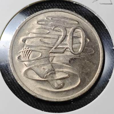 KK钱币收藏小铺 （套币 好品/批量散币 银币）专场  2月预留时间 周末发货 -  1973澳大利亚20分 好品 鸭嘴兽