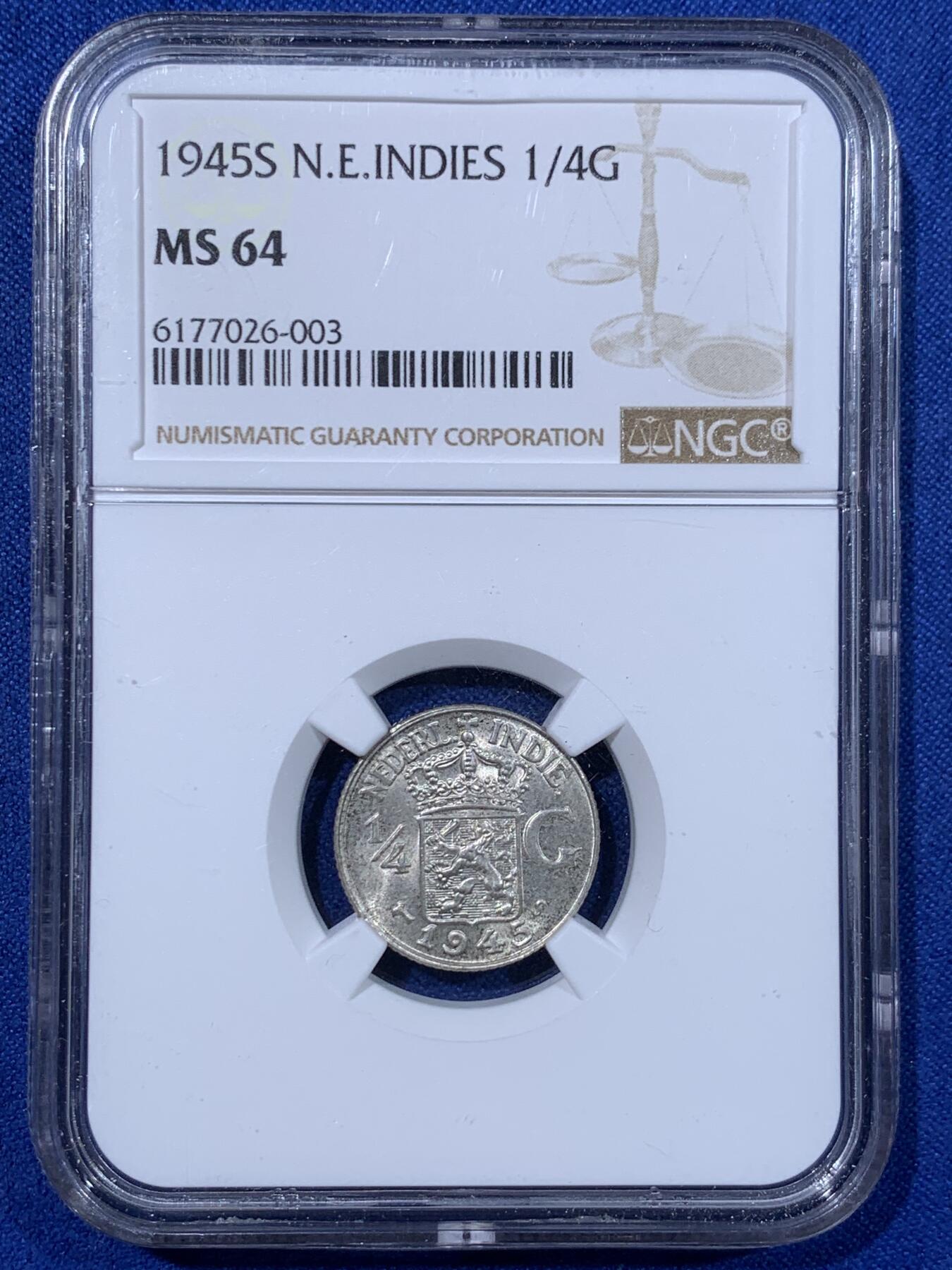 《竞宝斋》第442场 周日，周一，2场连拍 （全场包邮） 八枚一组 NGC UNCD-MS65 荷属东印度3铜1镍4银大全套，收集难度大于荷属库拉索，日本藏家币送评，性价比不错的1套，值得拥有。