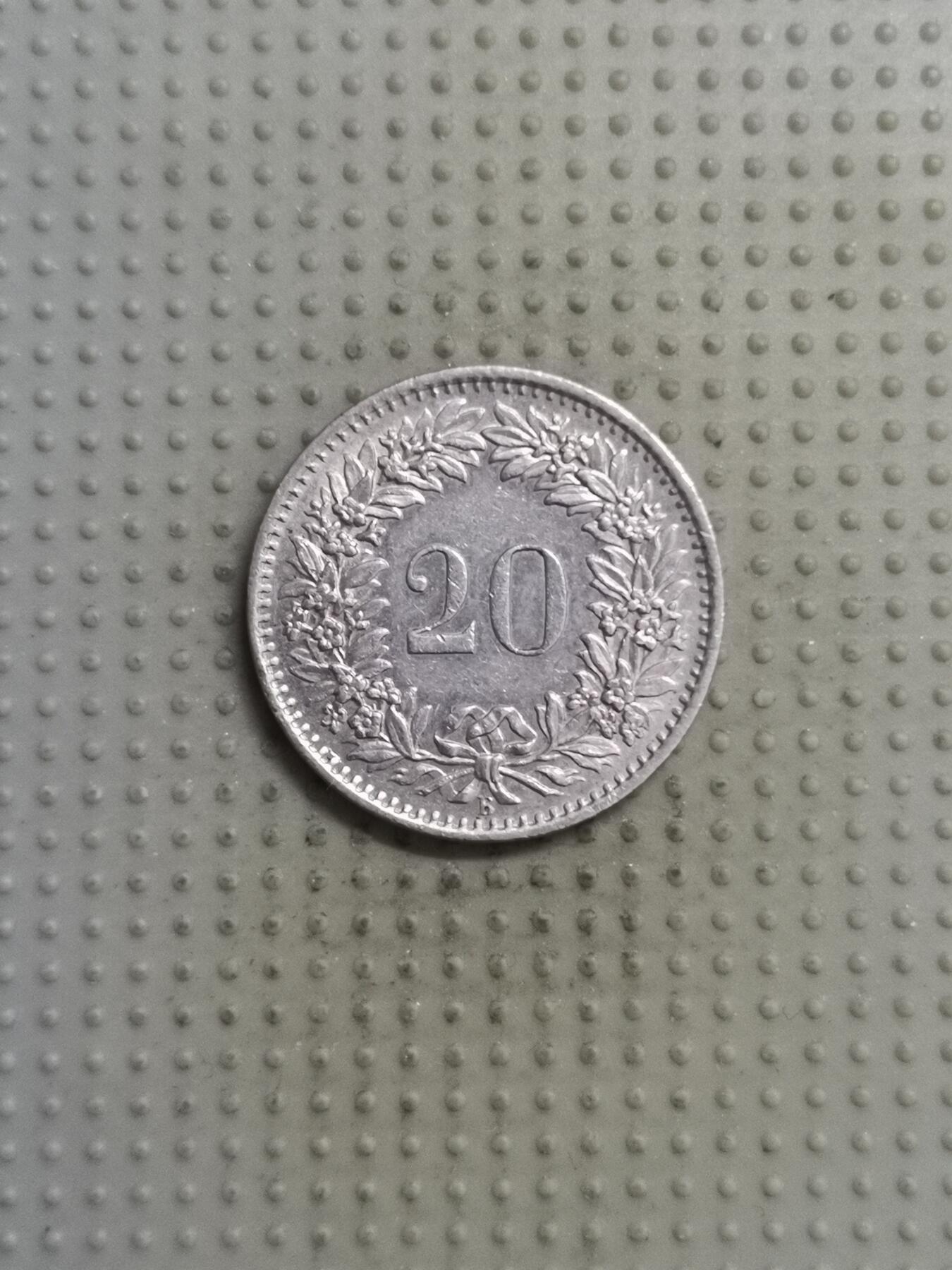 2025年第123场各国散币拍卖（总第123场） 瑞士1968年20生丁