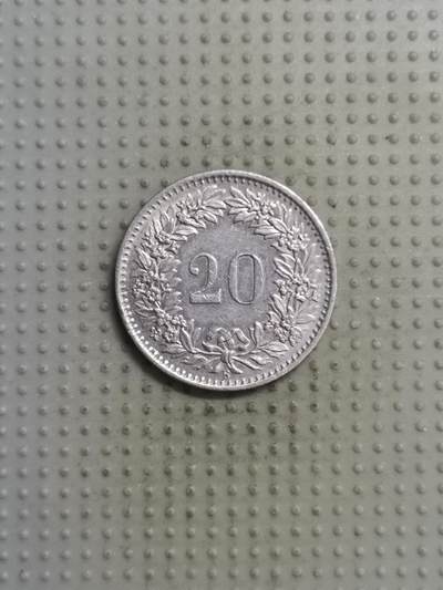 2025年第123场各国散币拍卖（总第123场） - 瑞士1968年20生丁