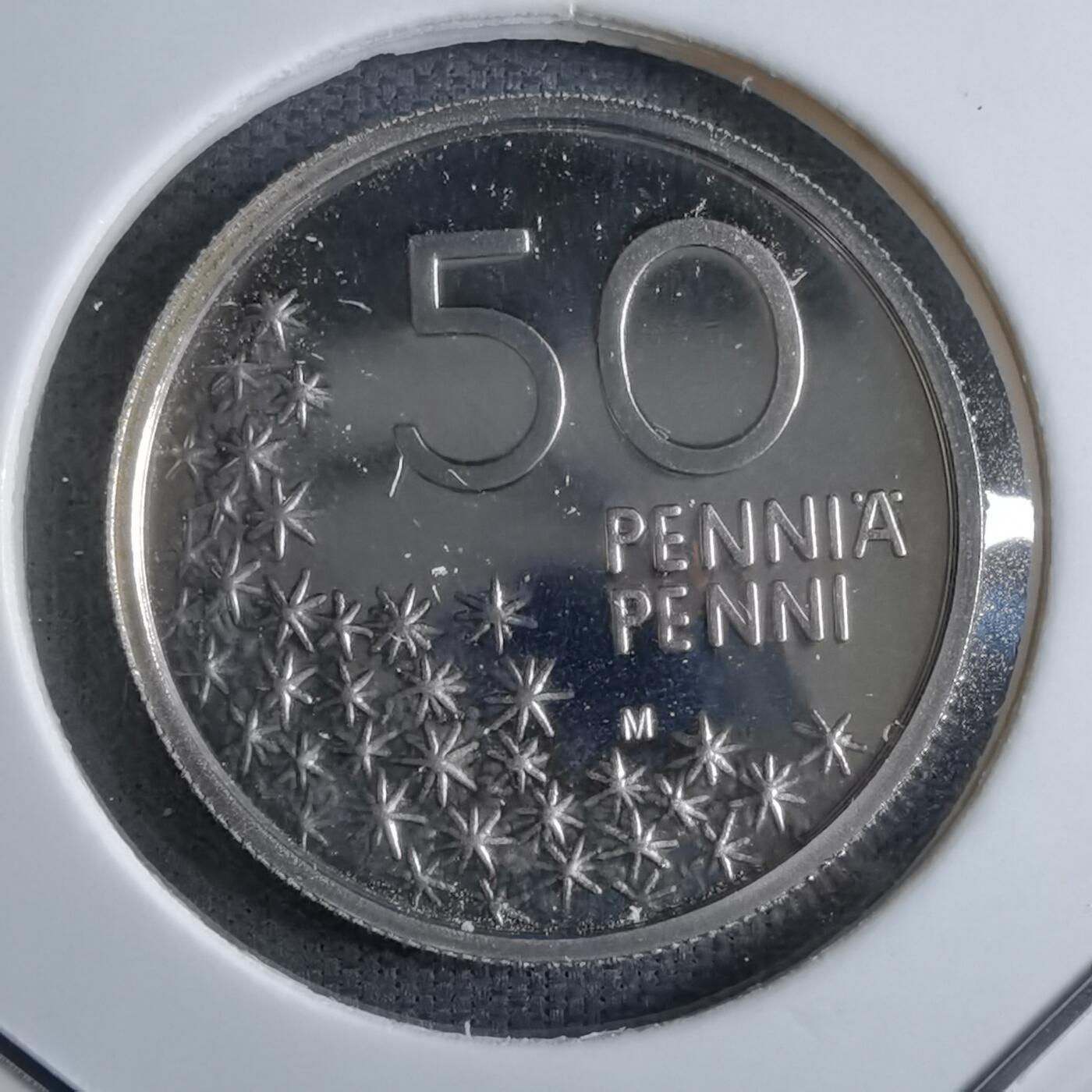 沼泽如烟--第913场 芬兰1995年50芬尼精制币