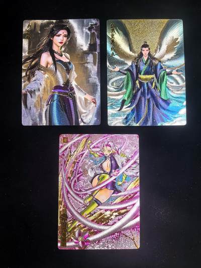 无佣金 不寄存 不收拍 链接少 我只是一个小小的卡牌收藏玩家   需要多宫大佬请私聊 部分卡牌设有底价（不想玩的那么累，即使有底价也会比市场价便宜的多，懂的自然懂） 拒绝小号抬价 大家放心拍 所有拍品部分套有卡膜 部分卡牌多宫 自制卡牌 不包厂瑕 放大镜 品控 勿拍 流拍商品会循环 感谢大家支持 留个关注 不定时上新 谢谢 - 奇点卡牌 粗闪3张