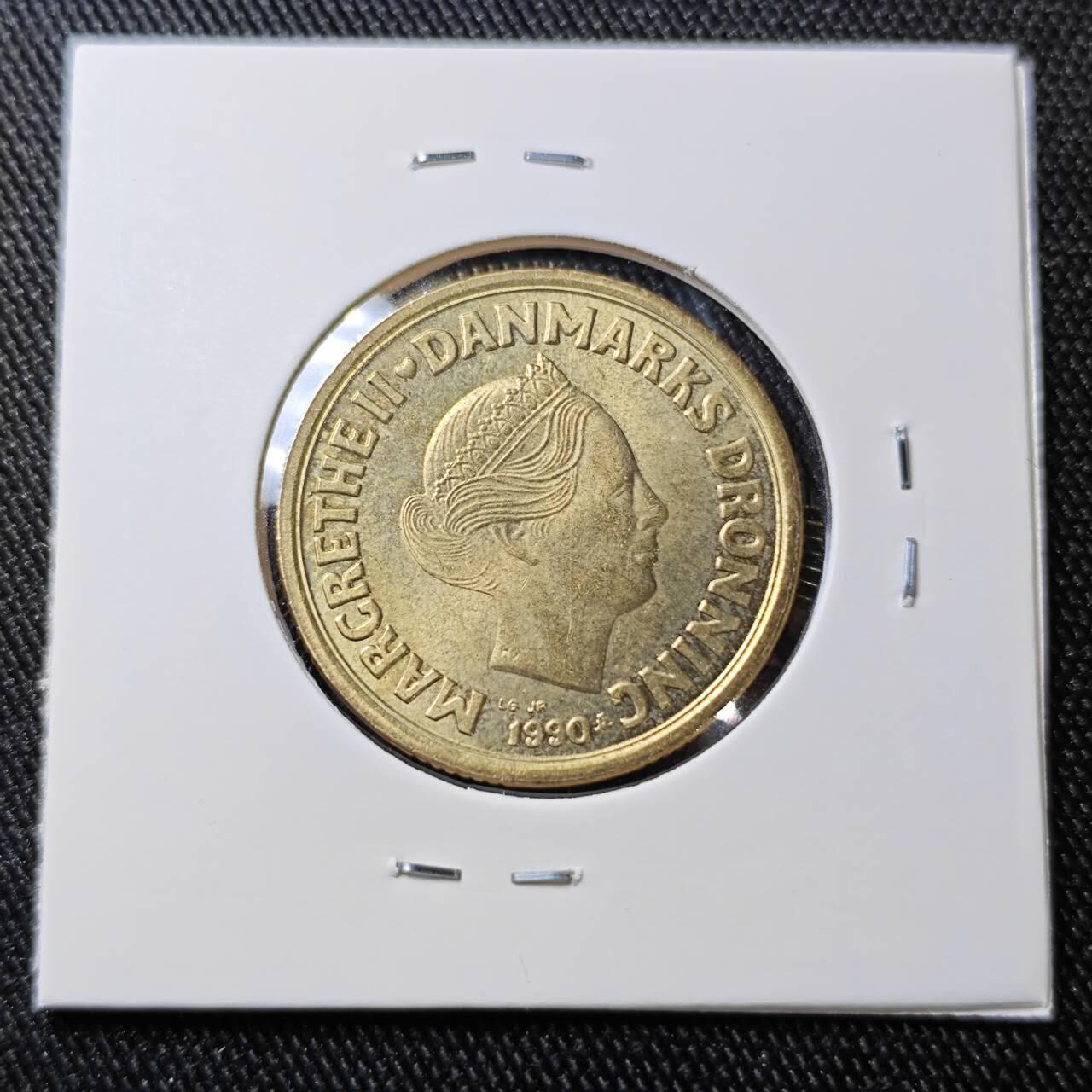 KK钱币收藏小铺 （套币 好品/批量散币 银币）专场  2月预留时间 周末发货  1990丹麦20克朗 好品