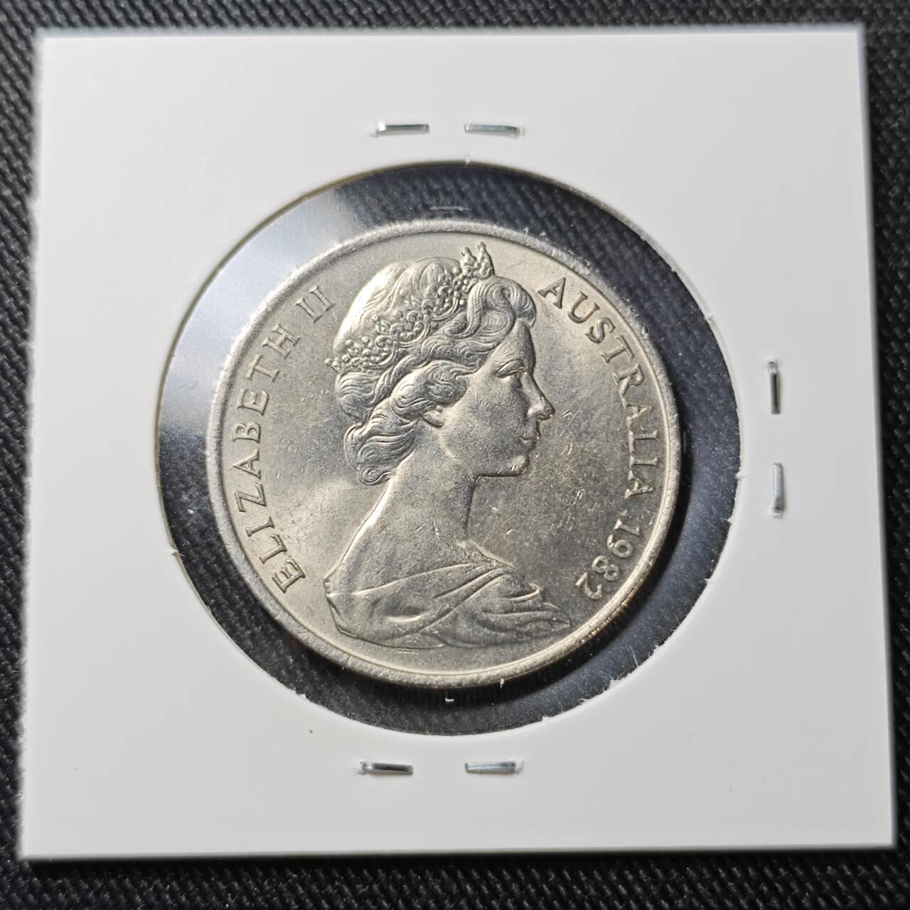 KK钱币收藏小铺 （套币 好品/批量散币 银币）专场  2月预留时间 周末发货  1982澳大利亚20分