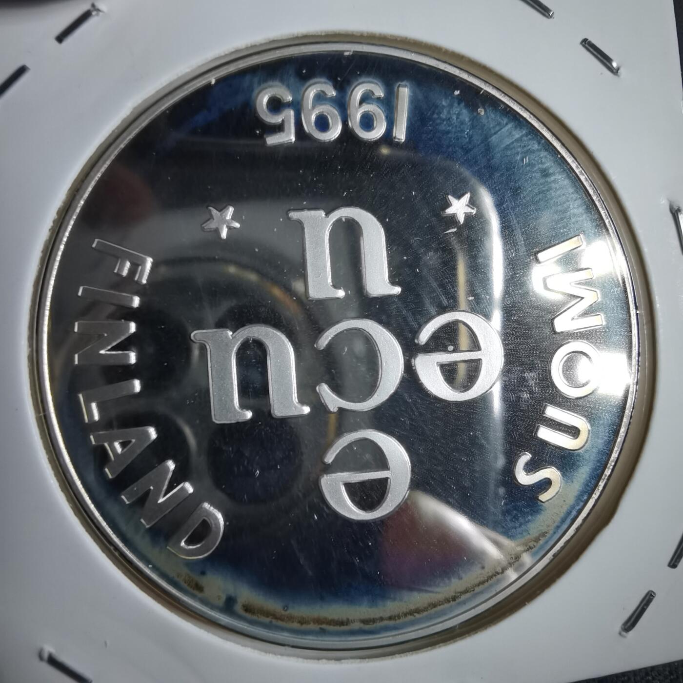 沼泽如烟--第913场 芬兰1995年鹰形精制章纪念银章31克925银