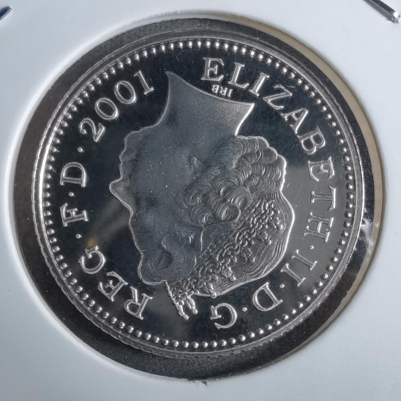 沼泽如烟--第913场 英国2001年10便士精制币