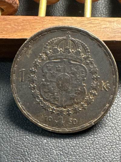 ❤️【币观天下】❤️ 第332期钱币拍卖- 2025.11.28周五晚上6点半场-长期征集拍品 - 瑞典1950年1克朗银币