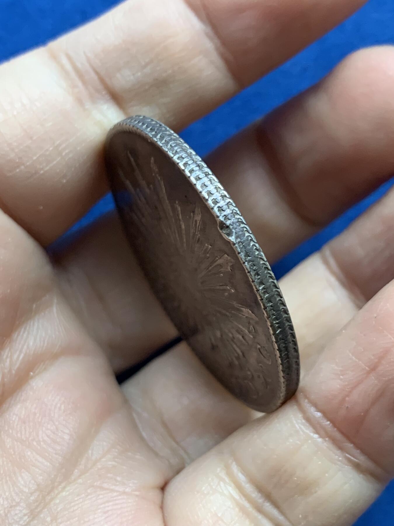 《竞宝斋》第442场 周日，周一，2场连拍 （全场包邮） 墨西哥1893 ZS FZ版 8R鹰洋银币 好品原味 细节见图