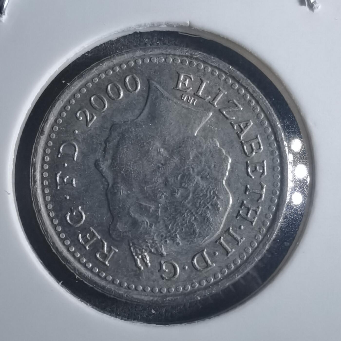 沼泽如烟--第914场 英国2000年5便士