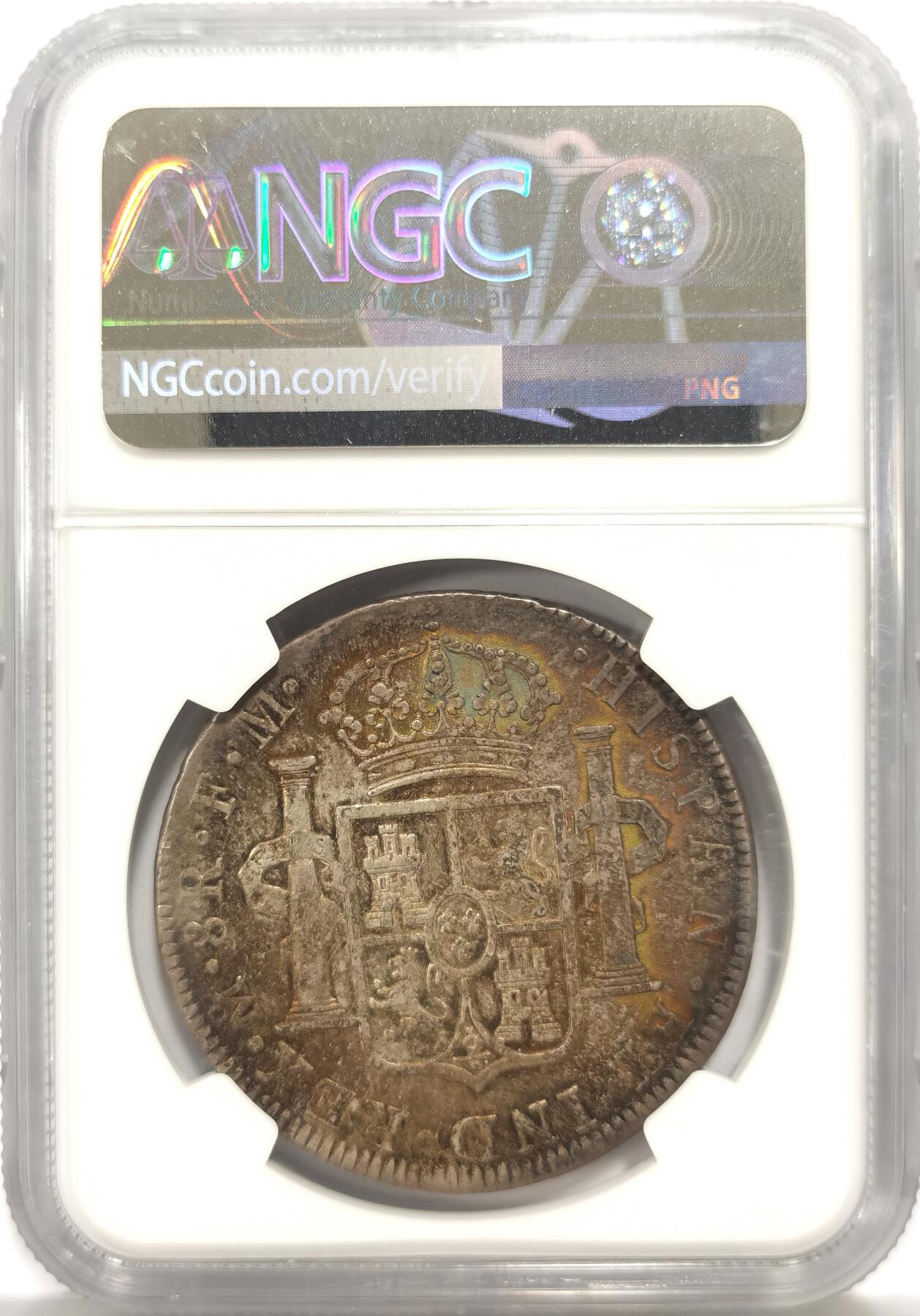 博洋堂世界钱币拍卖第149期（全场包邮） NGC AU 墨西哥双柱卡三1774MO FM 五彩好版