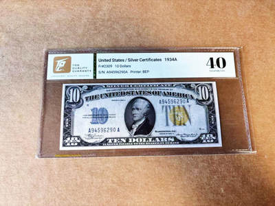 【Blue Auction】世界纸币精拍第755期——18级TOP拍卖/信誉/品质/专业/高效💫 - 【AA】美国 1934年10美金 北非券 TQG40