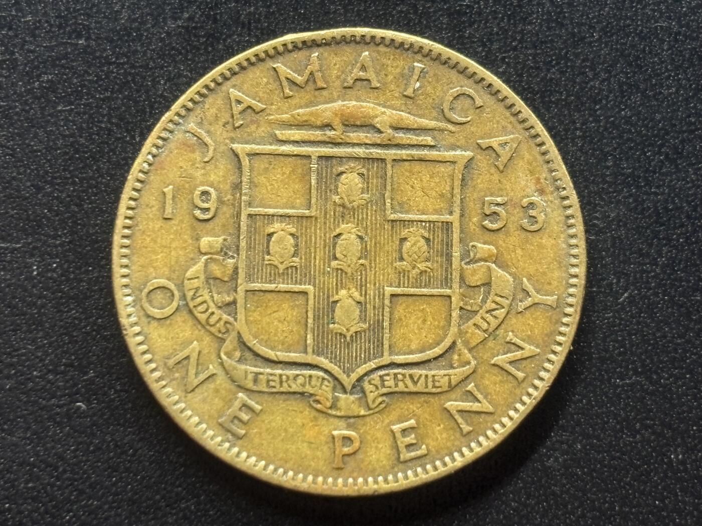 邮泉阁限时拍卖第三十七场 英国殖民地、属地硬币专场（硬币在国外。请付邮费6元。） 英属牙买加1953年1便士