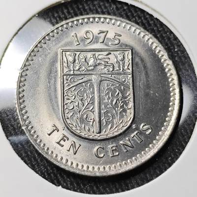 KK钱币收藏小铺 （套币 好品/批量散币 银币）专场  2月预留时间 周末发货 -  1975罗得西亚10分镍币 好品