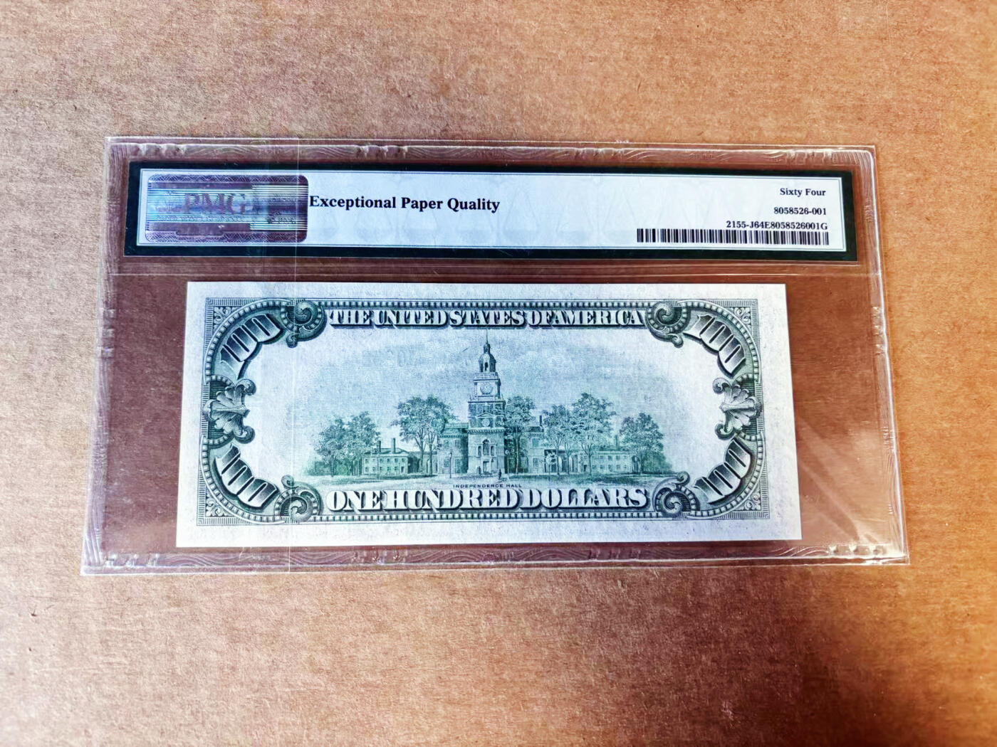 【Blue Auction】世界纸币精拍第755期——18级TOP拍卖/信誉/品质/专业/高效💫 【少见10区堪萨斯】美国 1934C 100美金 PMG64EPQ 老壳