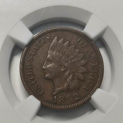 老蟹的宝藏🏴‍☠️ IV - NGC AU50BN 美国1892年1美分