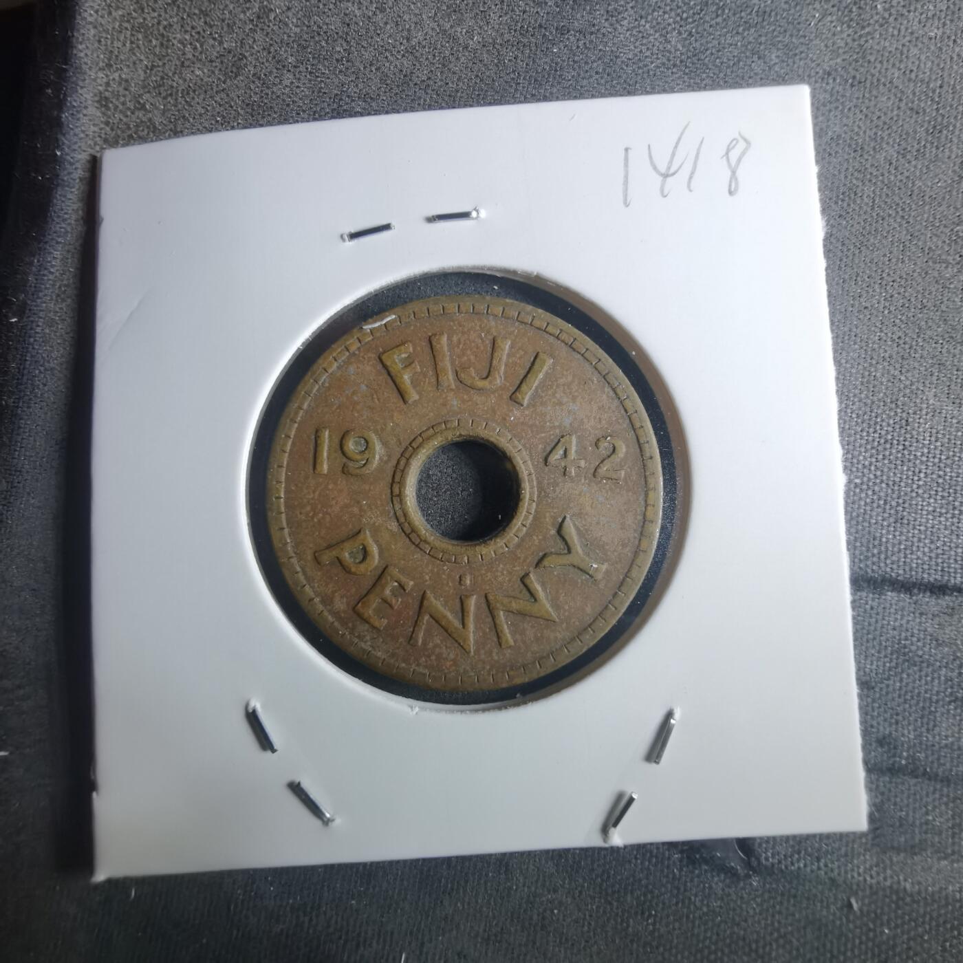 沼泽如烟--第914场 斐济1942年1便士