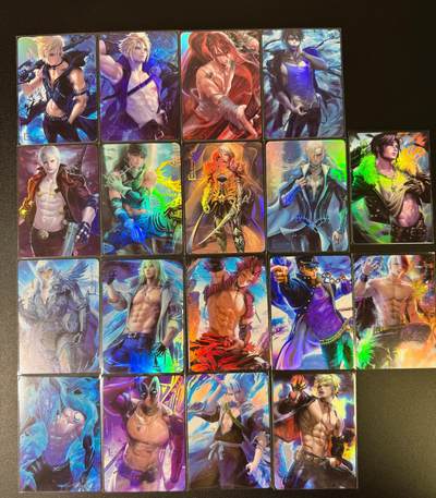 NO.16 好又多金牌大场，双11狂欢继续！每周一站式配齐，方便凑单！（周6晚8点截拍，卖家送拍0抽成！） - 卡匠卡牌 ACG男卡 全套18张 彩闪 男卡主题唯一的存在