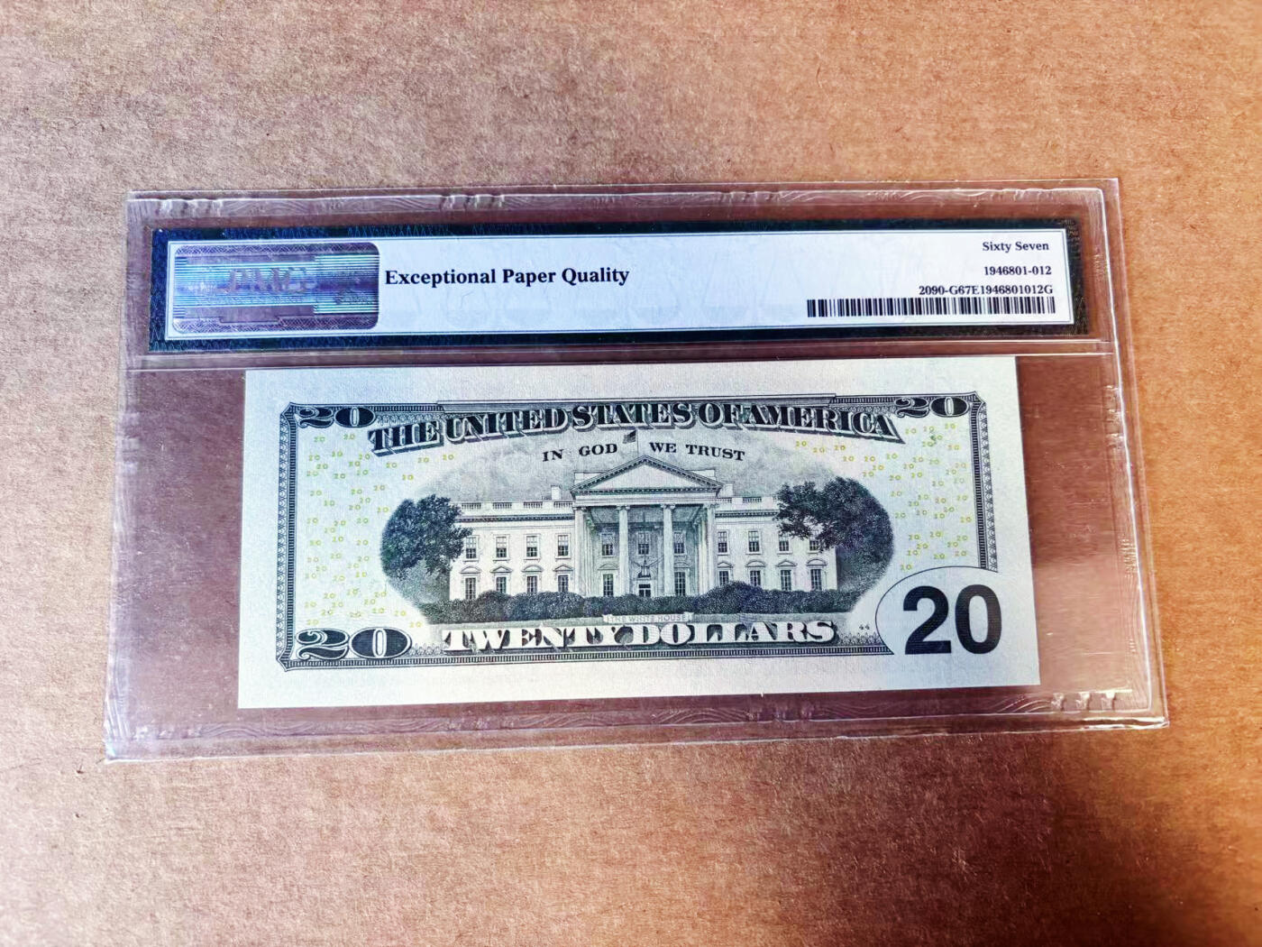 【Blue Auction】世界纸币精拍第755期——18级TOP拍卖/信誉/品质/专业/高效💫 【999豹子号无47】美国 2004年20美金 PMG67EPQ 