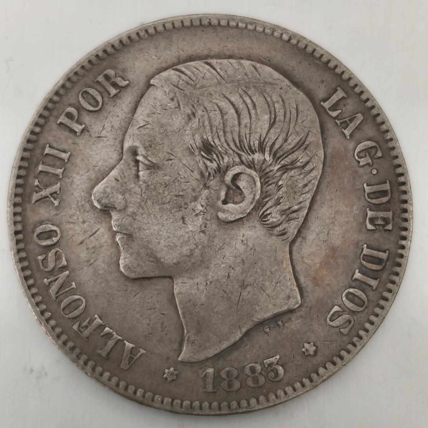 老蟹的宝藏🏴‍☠️ IV 西班牙1883年5比塞塔银币