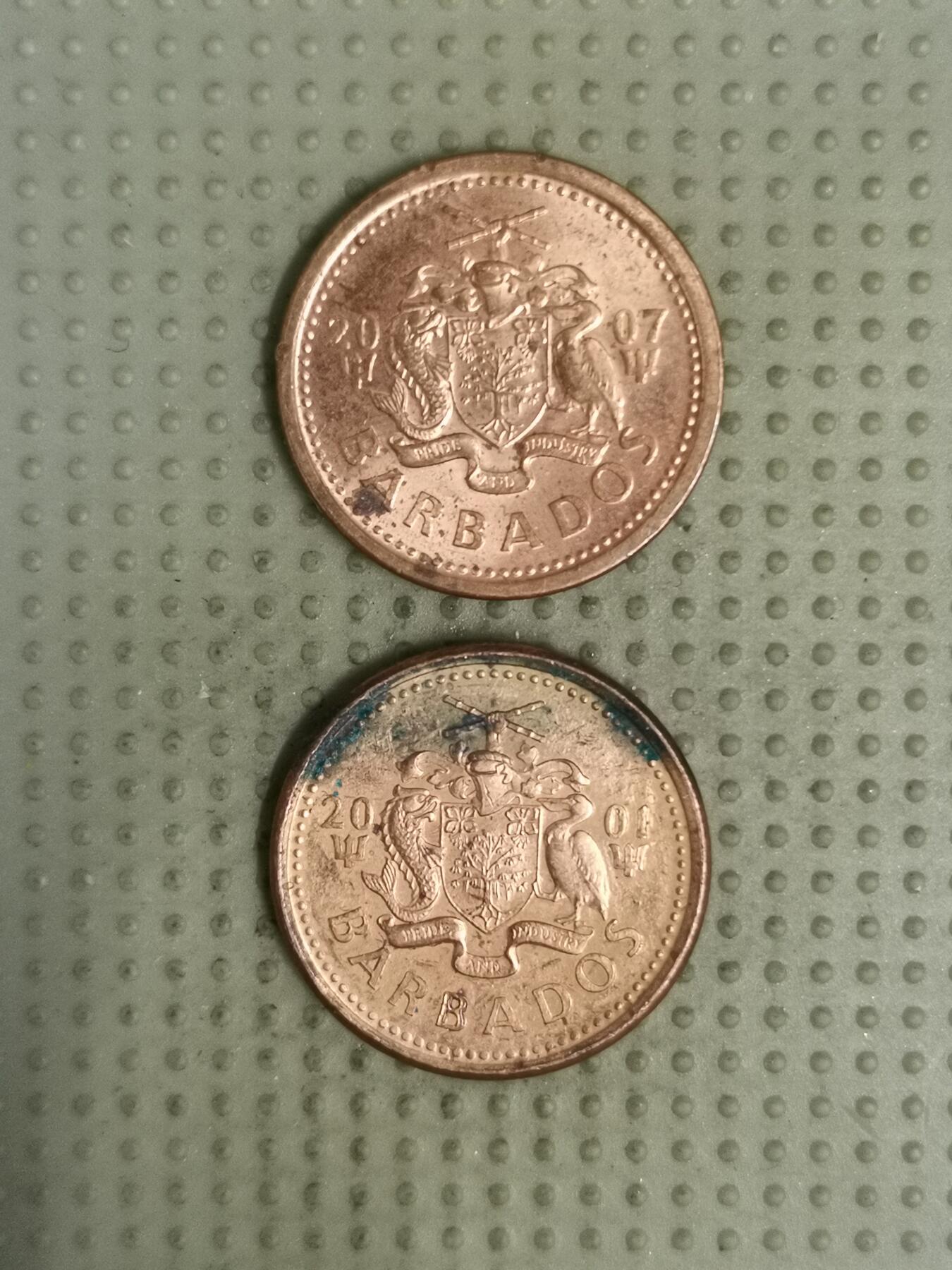 2025年第124场各国散币拍卖（总第124场） 巴巴多斯1分2枚