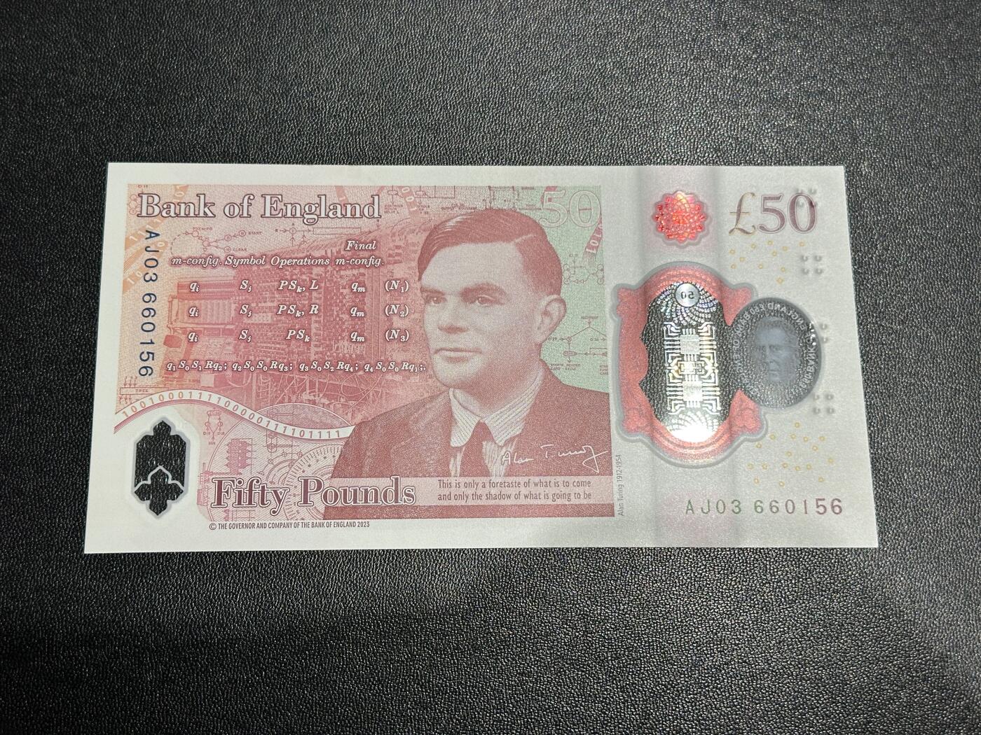 《外钞收藏家》第五百八十八期（优质场）（本平台长期征集拍品、欢迎藏友们联系合作） 2023年查尔斯版50镑 全新UNC 无47靓号