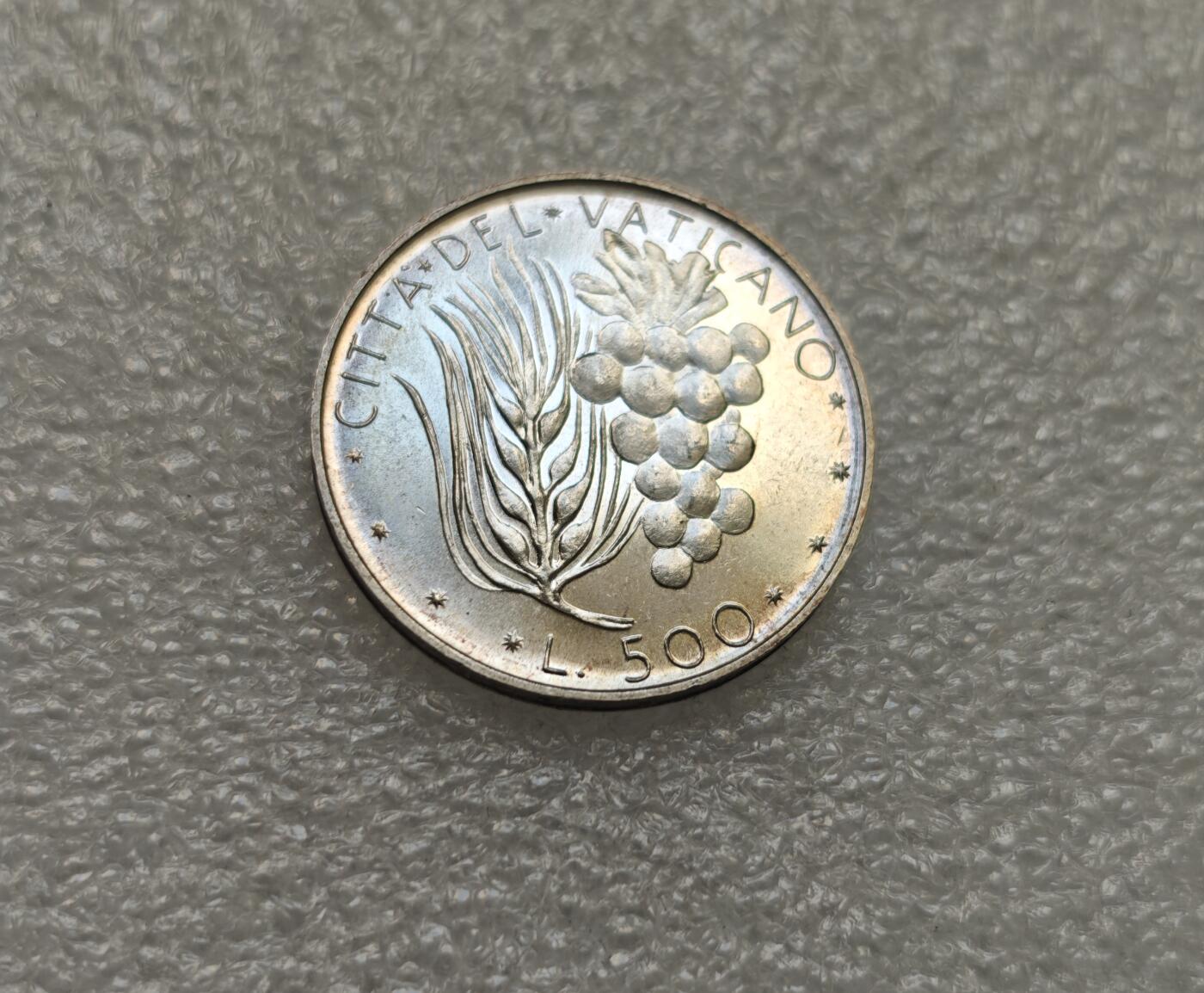 瓶子🏺第218期拍卖会  意大利1972年500里拉银币  原光好品