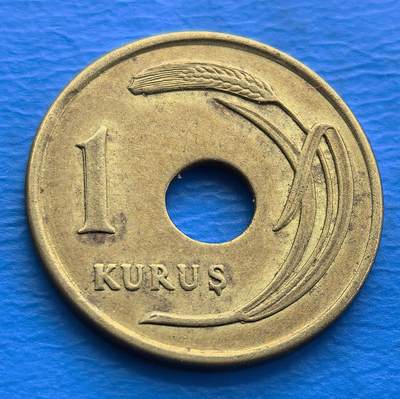 外国优质老铜币银币，周六九点倒数截拍，满百包邮，可寄存半年，喜欢朋友微信扫描二维码可直接参拍 - 土耳其1949年1库鲁