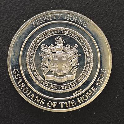 【全场包邮】纯粹捡漏拍480场（免费代拍第17场） - 【纪念章】英国大航海时代系列克朗型精制镀银纪念章-1514年由亨利八世国王授予成立领港公会