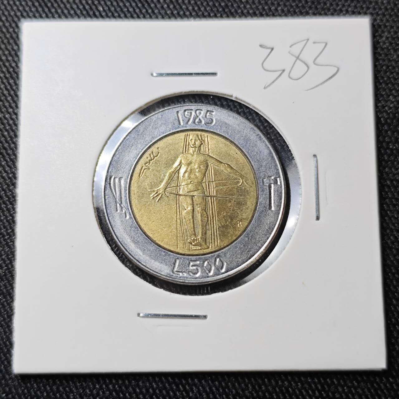 KK钱币收藏小铺 （套币 好品/批量散币 银币）专场  2月预留时间 周末发货  圣马力诺500里拉双色币 好品