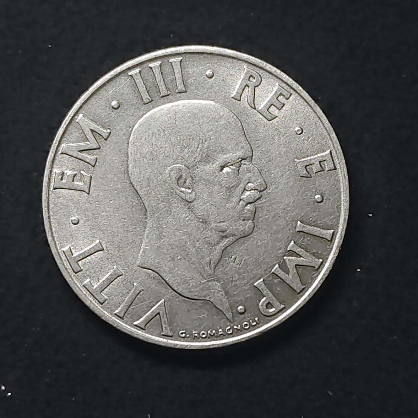 【全场包邮】纯粹捡漏拍480场（免费代拍第17场） 意大利1939年艾曼努尔三世2里拉