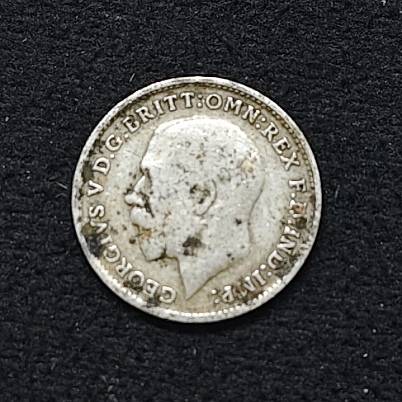 【全场包邮】纯粹捡漏拍480场（免费代拍第17场） 英国1919年乔治五世3便士银币