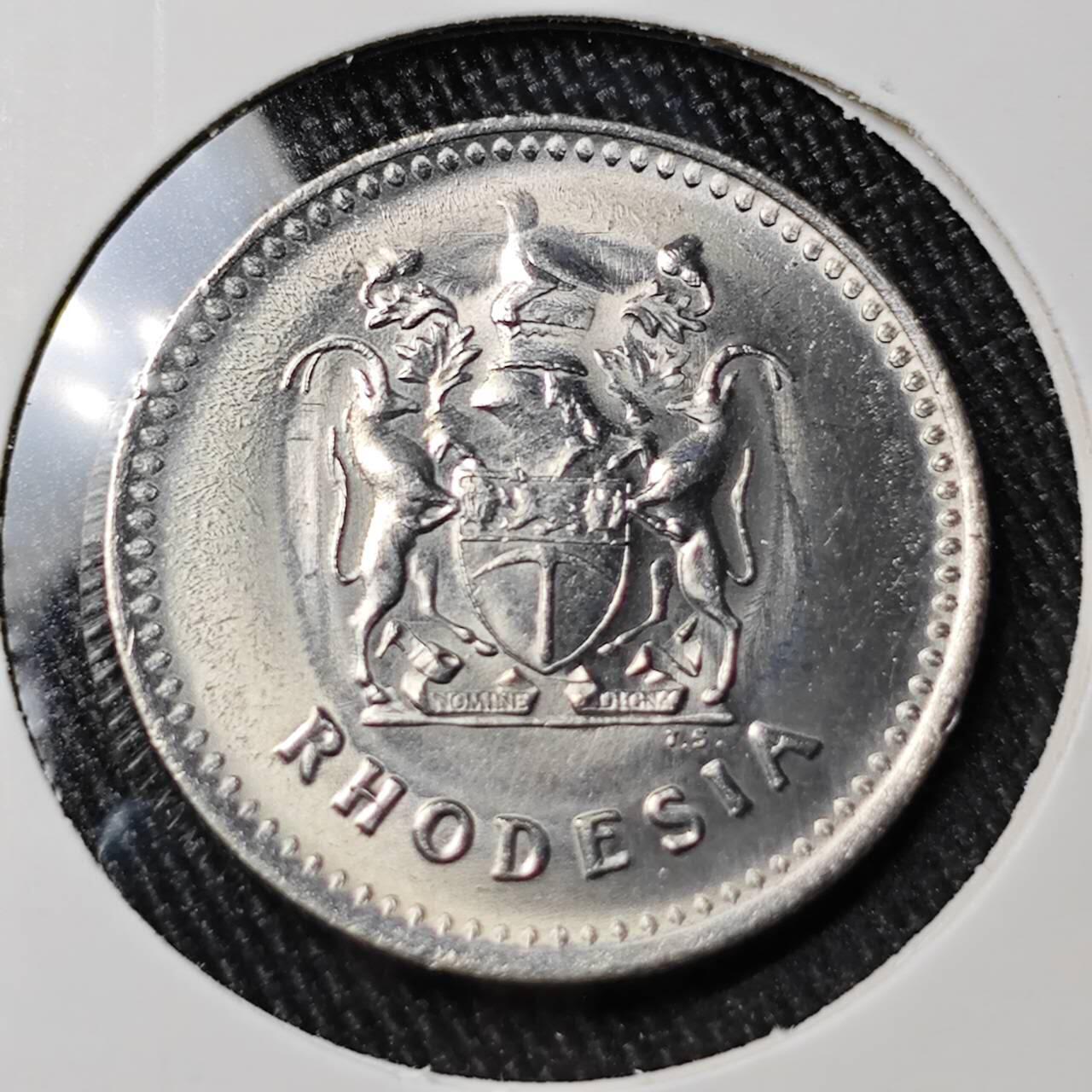 KK钱币收藏小铺 （套币 好品/批量散币 银币）专场  2月预留时间 周末发货  1975罗得西亚10分镍币 好品