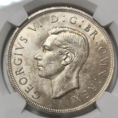 老蟹的宝藏🏴‍☠️ IV - NGC UNCD 英国乔治六世1937年1克朗银币