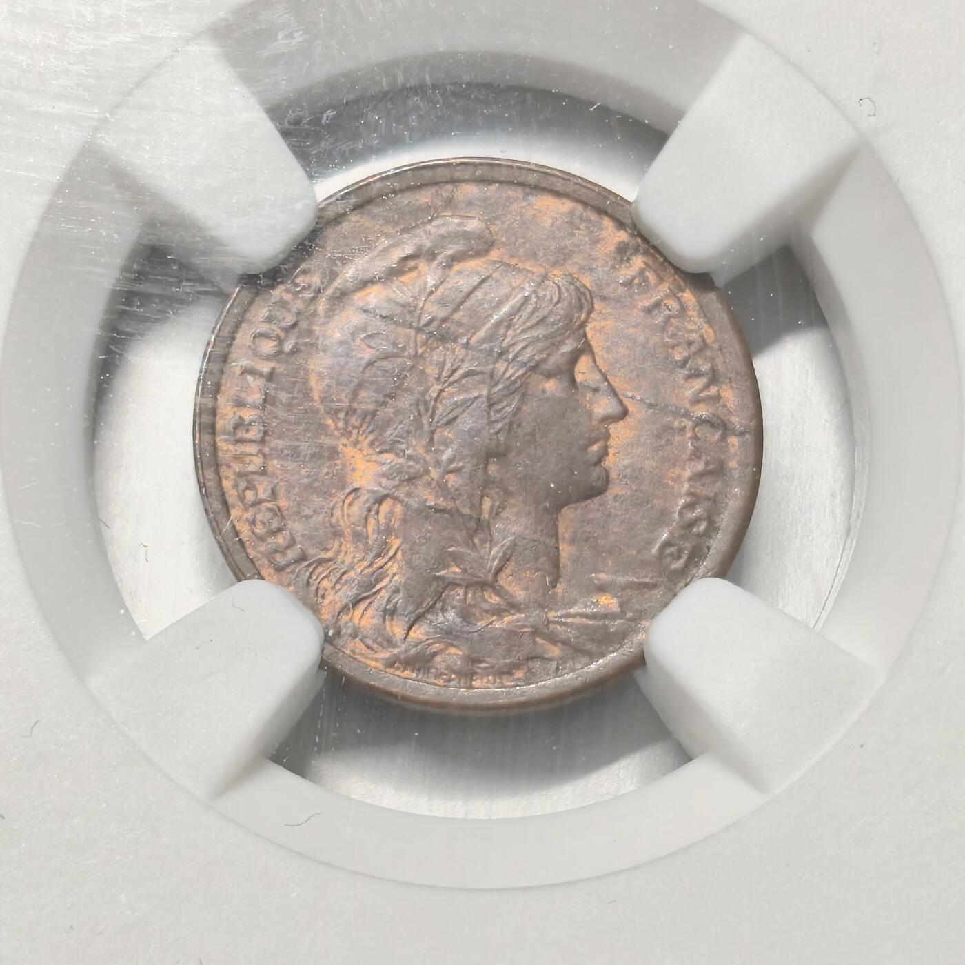 老蟹的宝藏🏴‍☠️ IV NGC MS63BN 法国1911年1分