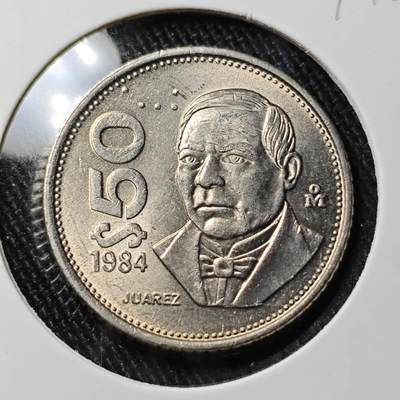 KK钱币收藏小铺 （套币 好品/批量散币 银币）专场  2月预留时间 周末发货 -  1984墨西哥50比索好品