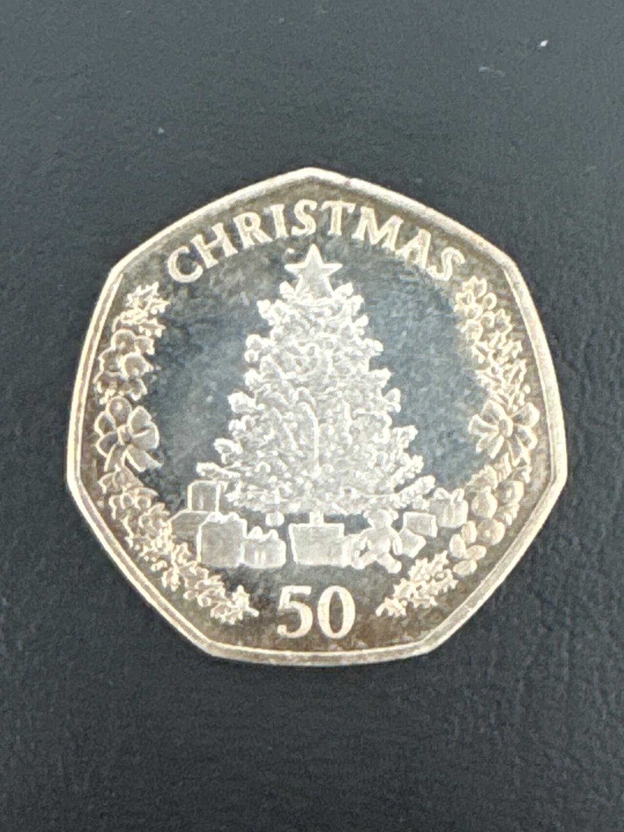 ❤️【币观天下】❤️ 第332期钱币拍卖- 2025.11.28周五晚上6点半场-长期征集拍品 直布罗陀圣诞2016年50便士镍质纪念币