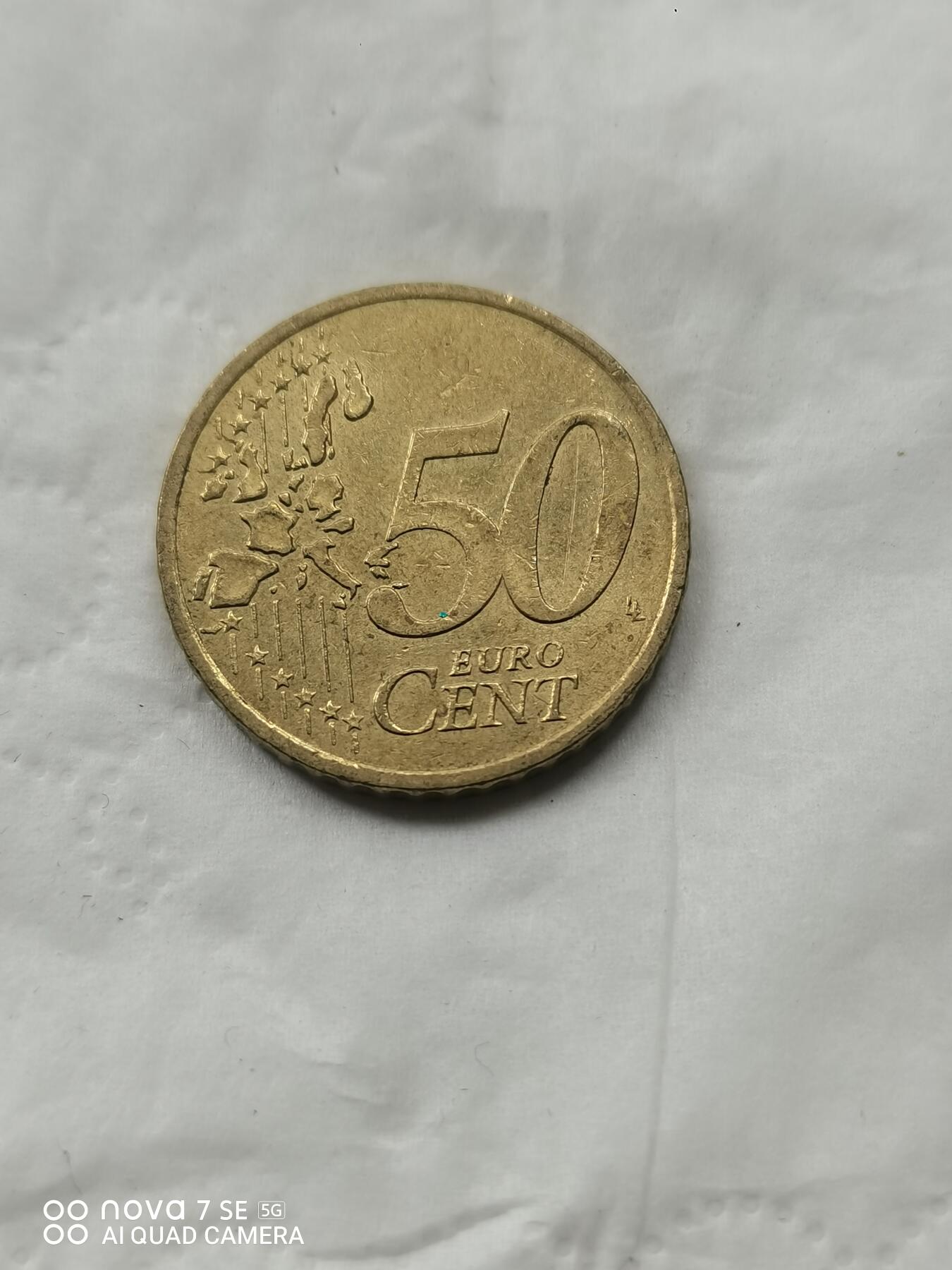 外国硬币 2004年欧元50分