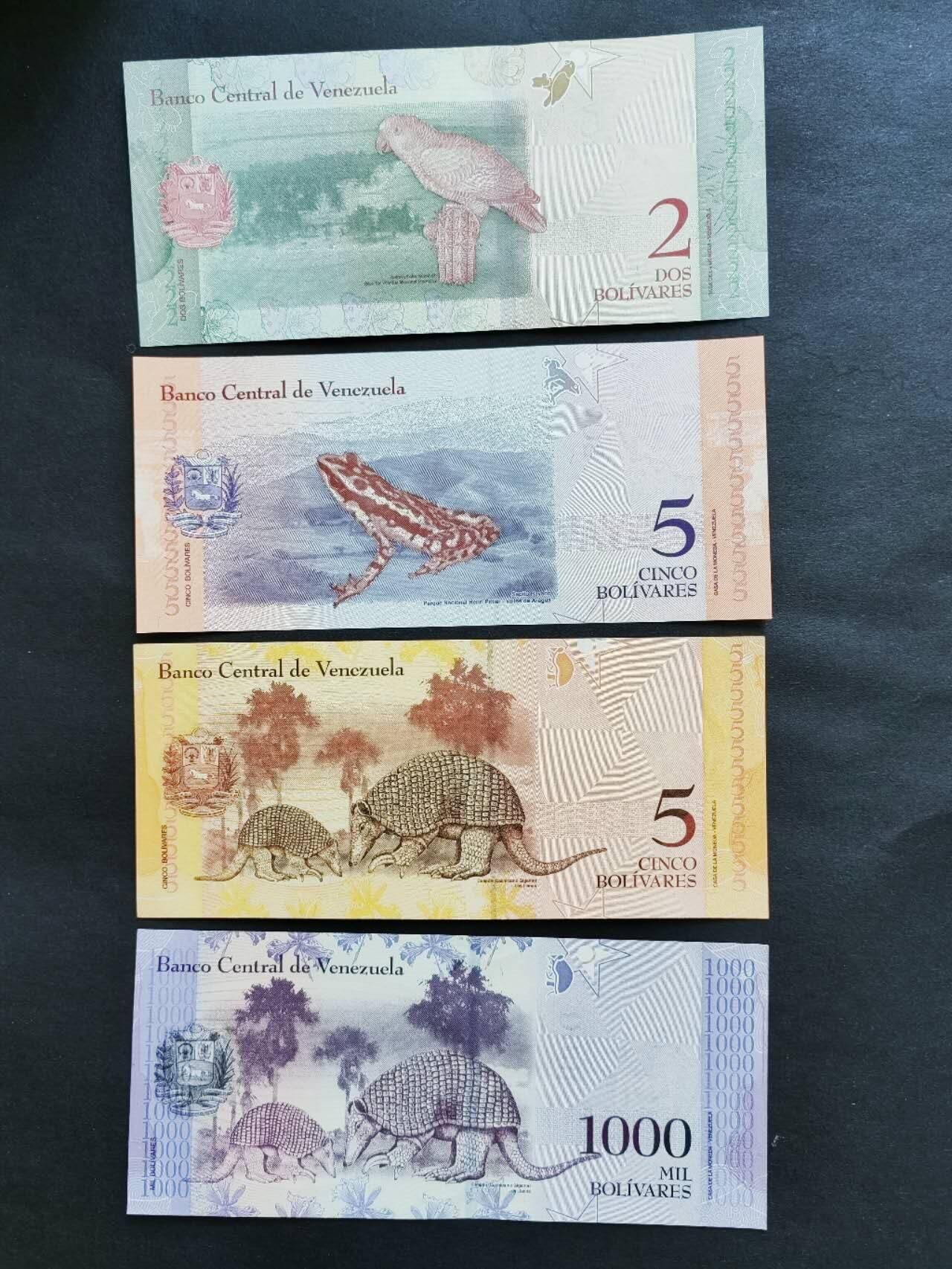 外国纸币专场251129第六十五场 委内瑞拉🇻🇪4张，全新品相UNC。