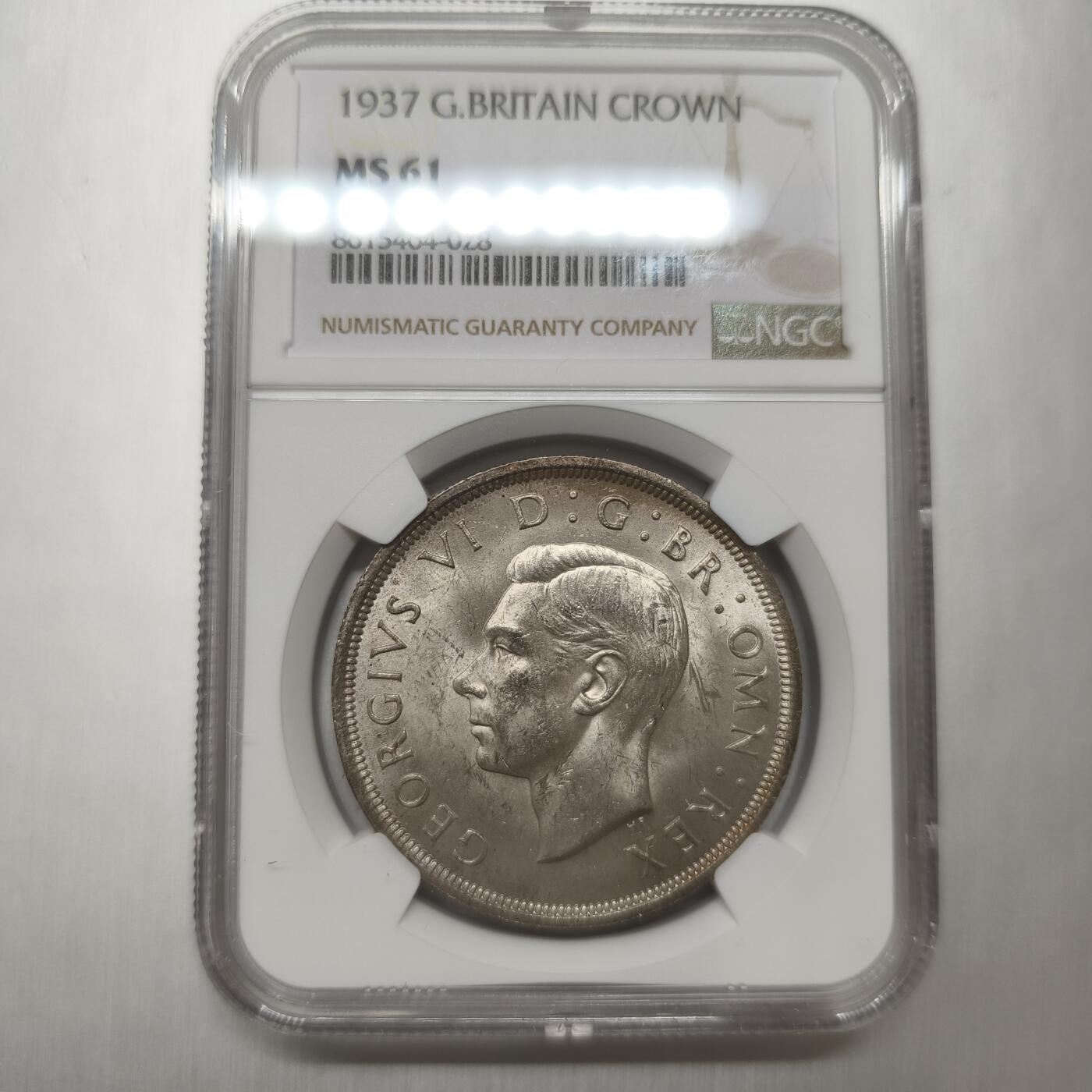 老蟹的宝藏🏴‍☠️ IV NGC MS61 英国1937年乔治六世克朗