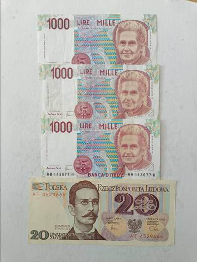 【20251128】非全新纸币第308场 - 欧洲国家4张纸币