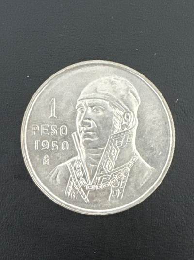 ❤️【币观天下】❤️ 第332期钱币拍卖- 2025.11.28周五晚上6点半场-长期征集拍品 - 墨西哥银币1950年1比索