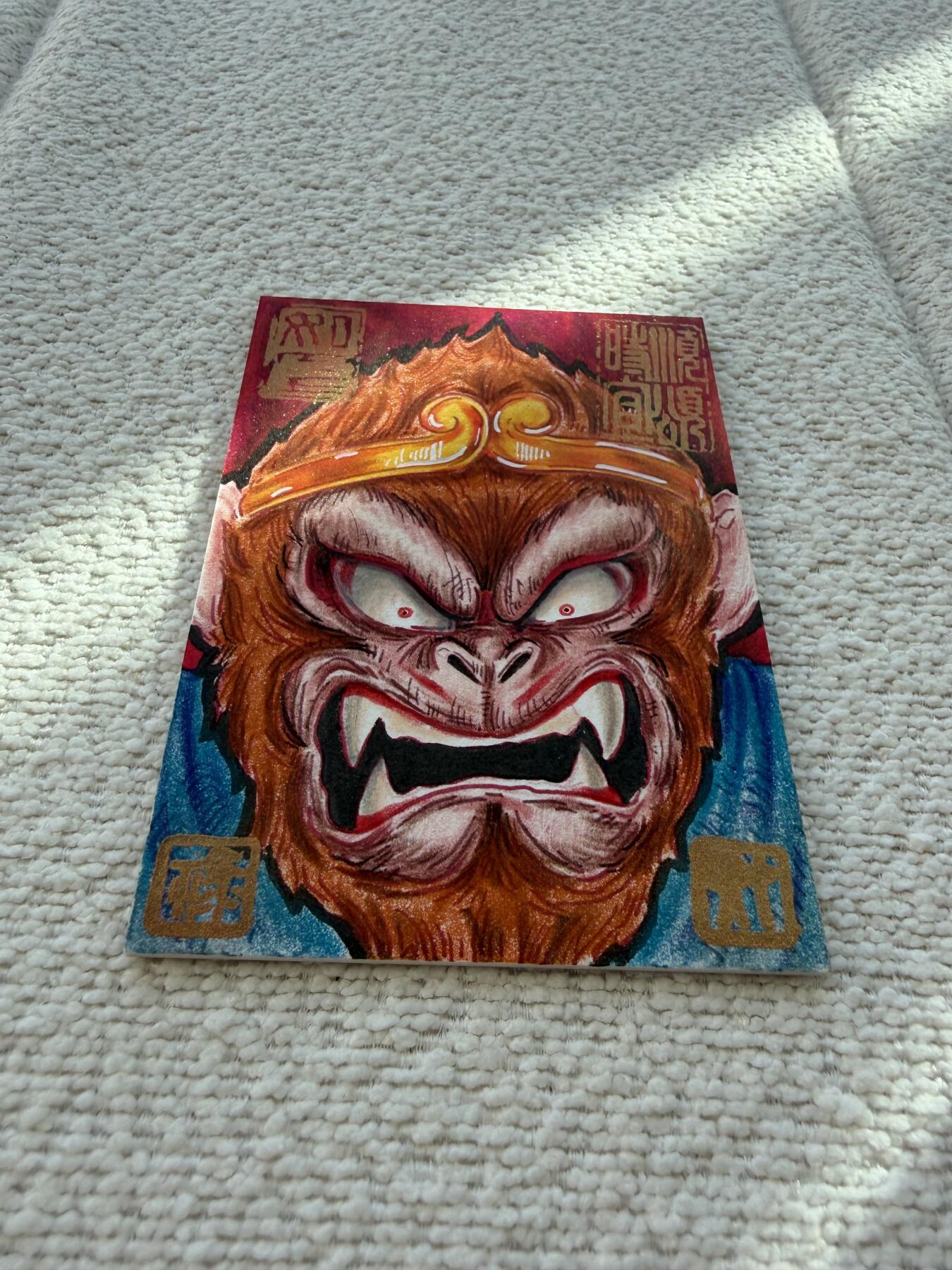 天玑星卡拍第143期《11.27周四截拍》持续收拍收评中 满赠卡需备注 【手绘卡】居子 孙悟空 手绘卡