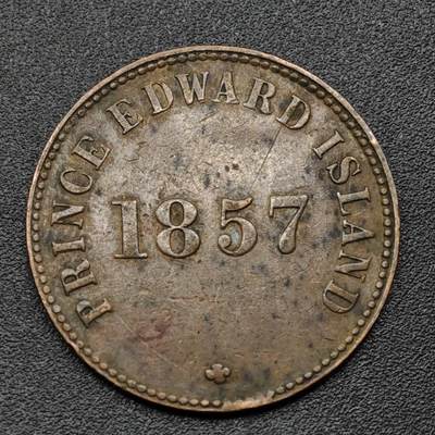【淘币小摊】实时拍第八百零九拍   散币场   满百包邮可预留二周 每周一统一发货   - 爱德华王子岛1855年自治政府自由贸易一分铜币代币