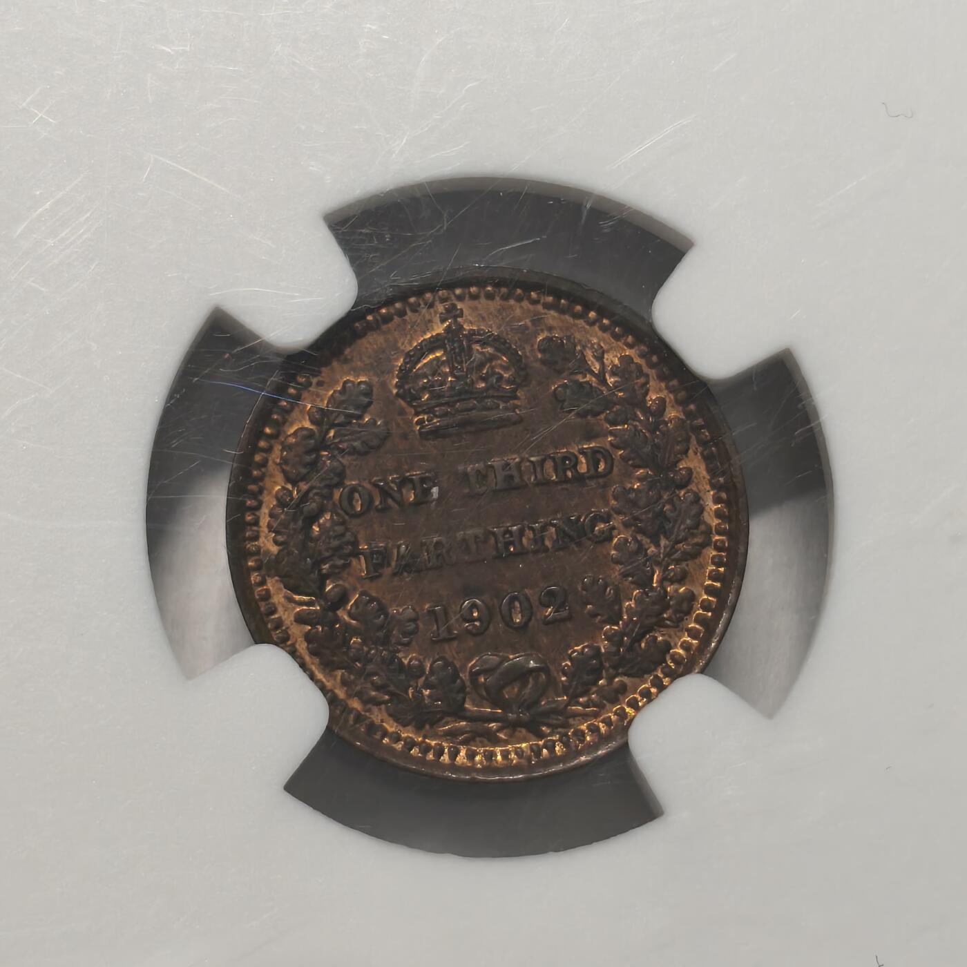 老蟹的宝藏🏴‍☠️ IV NGC MS62BN 英国爱德华七世1/3法新-马耳他使用