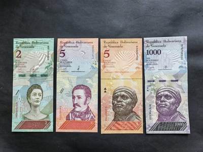 外国纸币专场251129第六十五场 - 委内瑞拉🇻🇪4张，全新品相UNC。