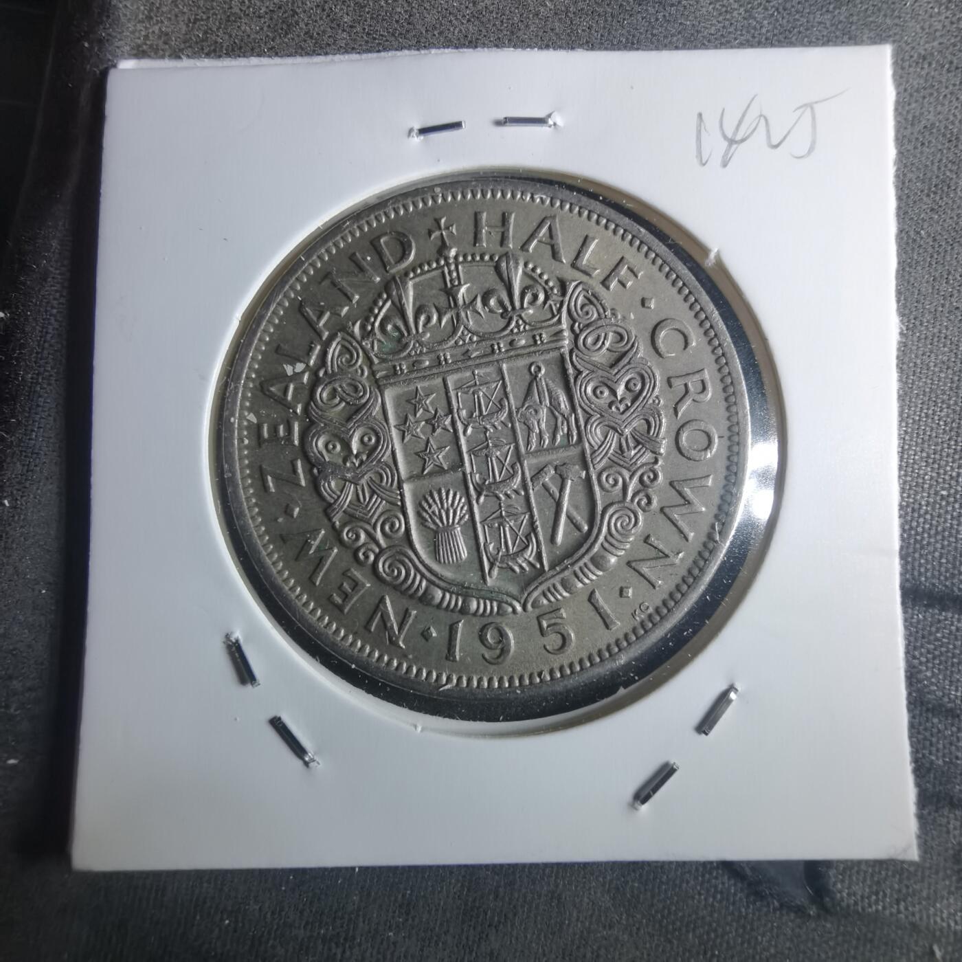 沼泽如烟--第914场 新西兰1951年半克朗