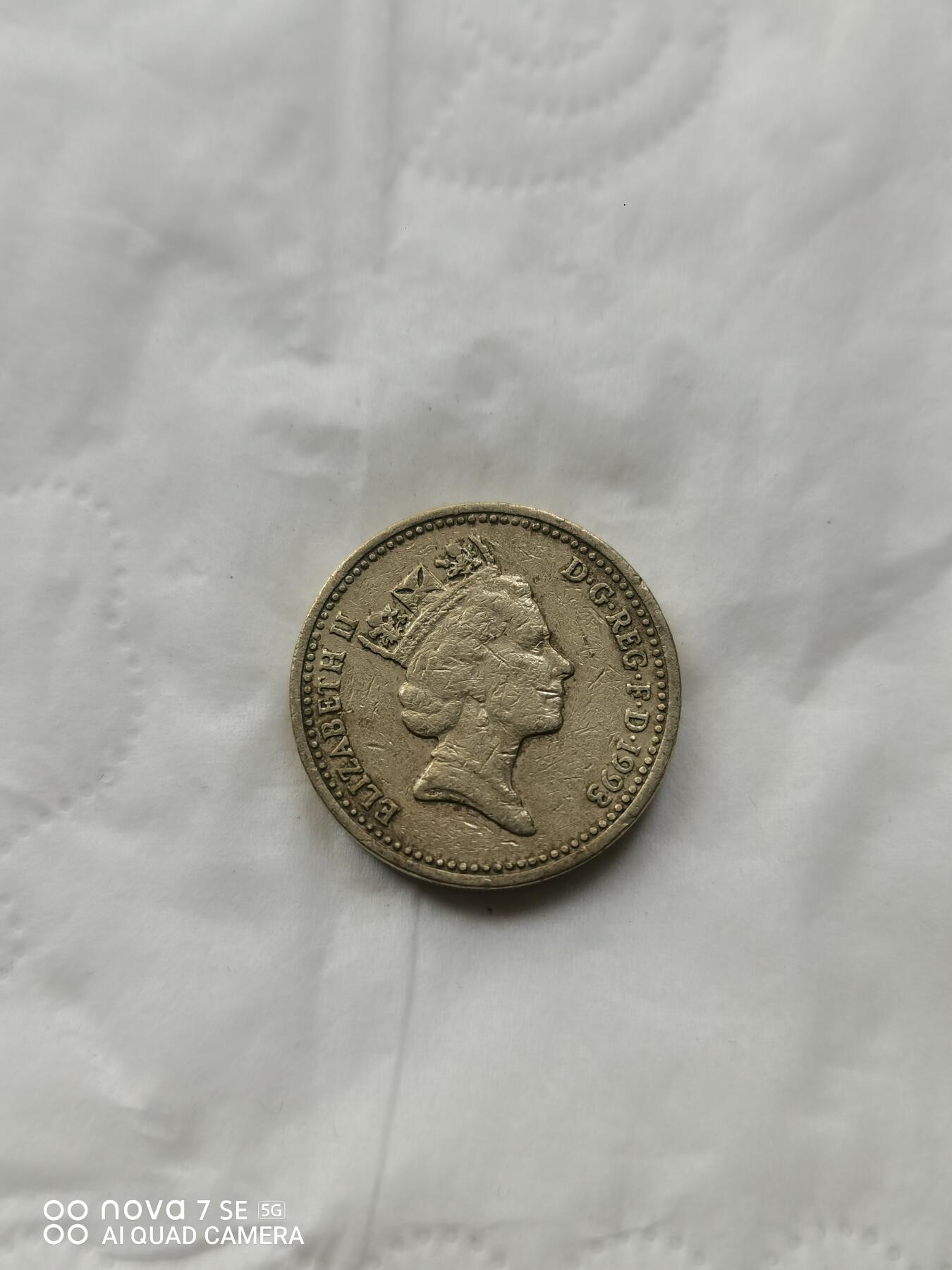 外国硬币 英国1英镑