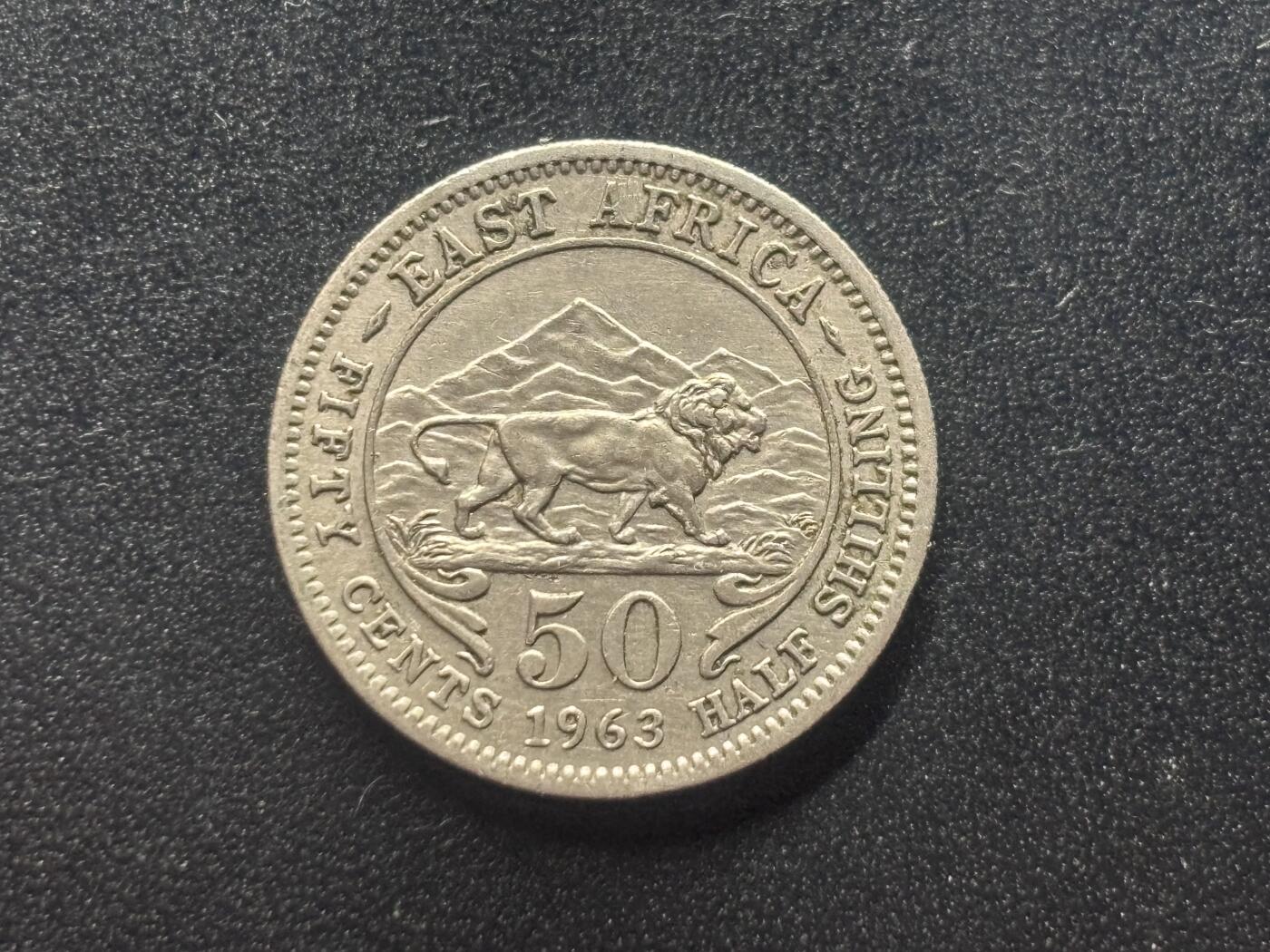 邮泉阁限时拍卖第三十七场 英国殖民地、属地硬币专场（硬币在国外。请付邮费6元。） 英属东非1963年50分