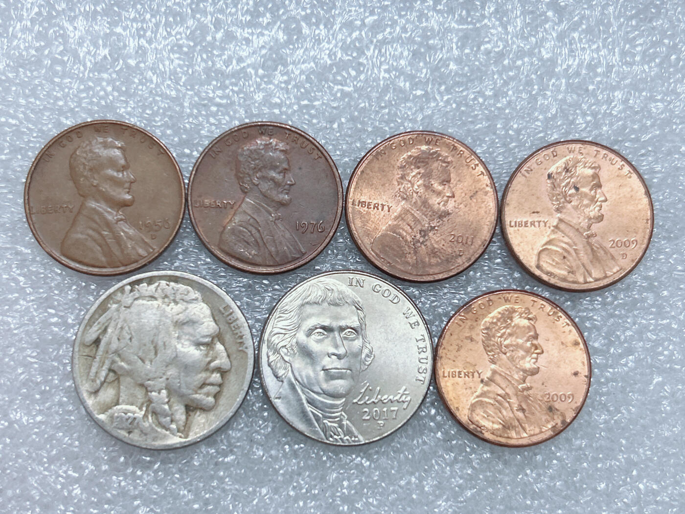 第一海外回流一元起拍收藏 散集专场  第272期 美国不同版本硬币 7枚